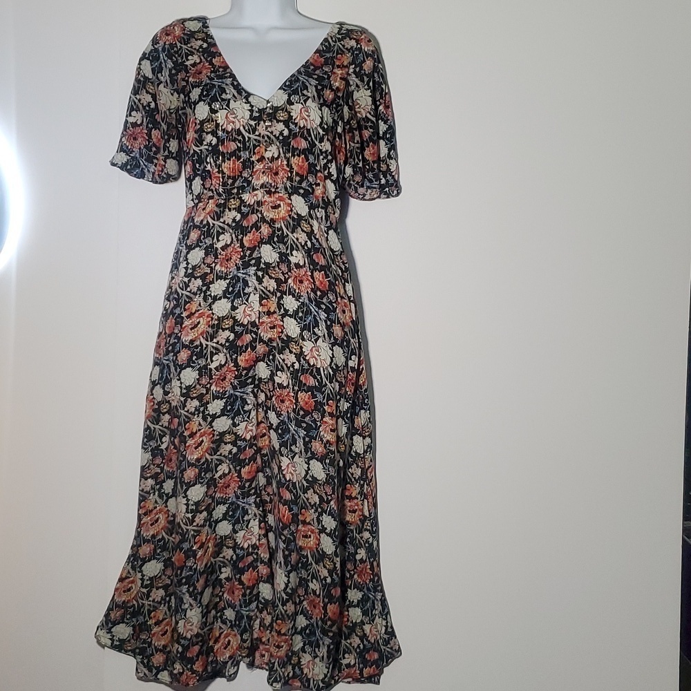 Zara flower midi dress Size S